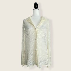 Sophisticate Crochet Diamond Paw Print Cardigan 14